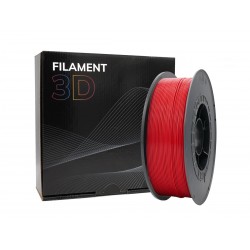 Filamento 3D PLA Diâmetro 1.75mm Bobine 1kg Vermelho