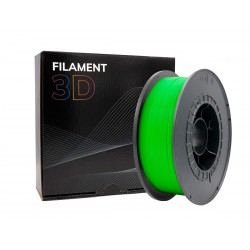 Filamento 3D PLA Diâmetro 1.75mm Bobine 1kg Verde fluorescente