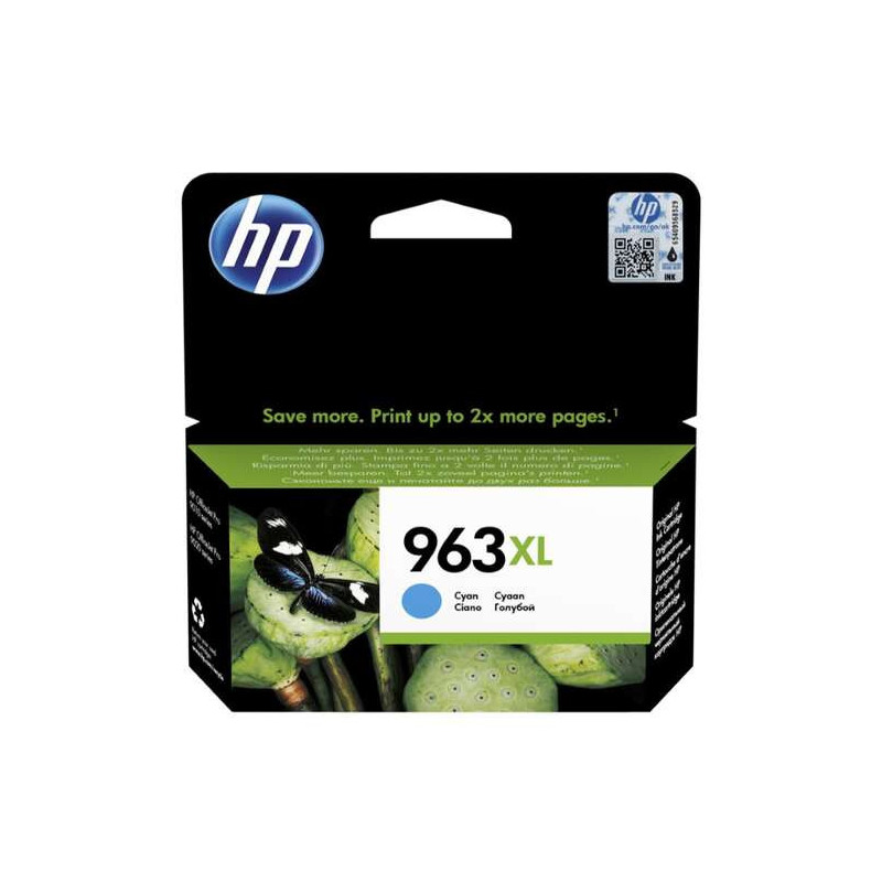 Tinteiro HP Original 963XL Ciano de elevado rendimento (3JA27AE)