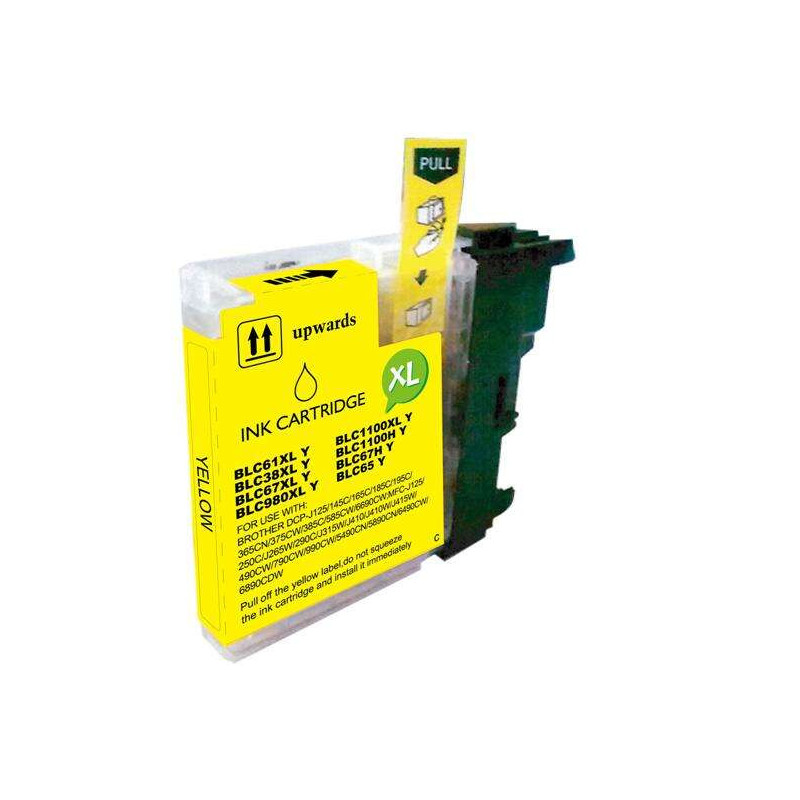 Tinteiro Compatível Brother LC1100 Amarelo