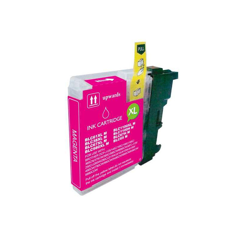 Tinteiro Compatível Brother LC1100 Magenta