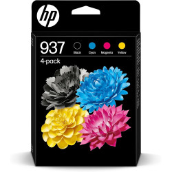 Conjunto de 4 Tinteiros HP 937 Originais CMYK (6C400NE)