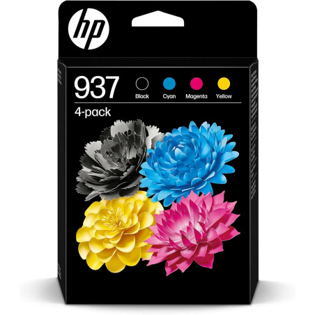 Conjunto de 4 Tinteiros HP 937 Originais CMYK (6C400NE)