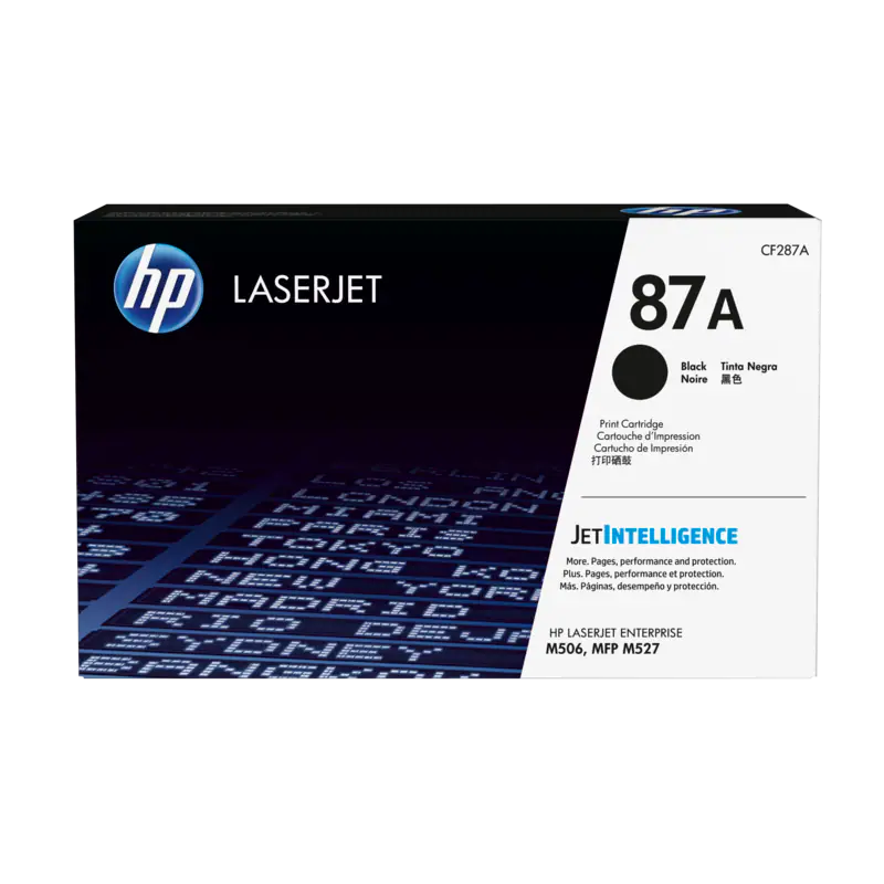 Toner HP LaserJet original 87A preto (CF287A)