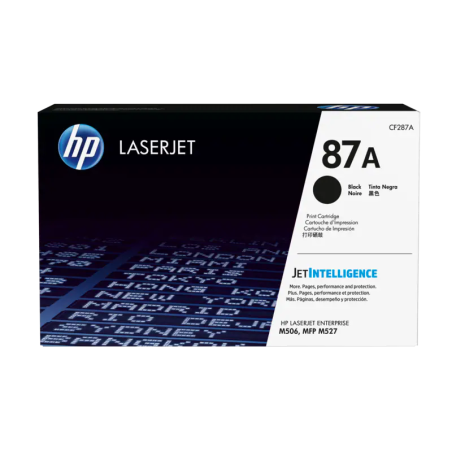 Toner HP LaserJet original 87A preto (CF287A)