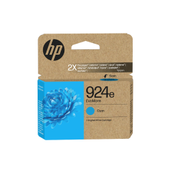 Tinteiro HP EvoMore 924e Original Ciano (4K0U7NE)