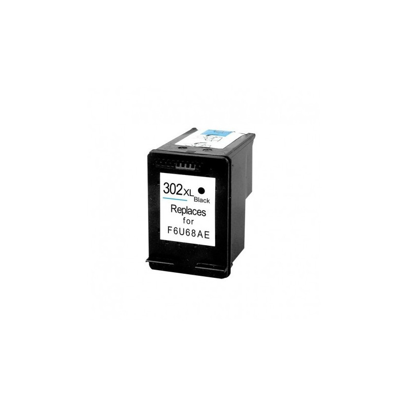 Tinteiro Compatível HP 302XL Preto (F6U68AE)