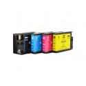 4 Tinteiros Compativeis HP 932XL / 933XL Preto 32ml + Cor 16ml