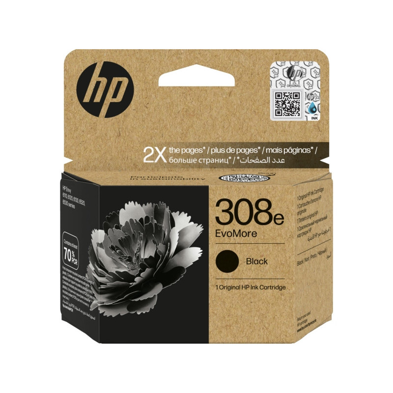 Tinteiro HP EvoMore 308e Original Preto (7FP22UE)