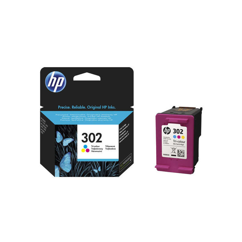 Tinteiro HP 302 Tricolor (F6U65AE)