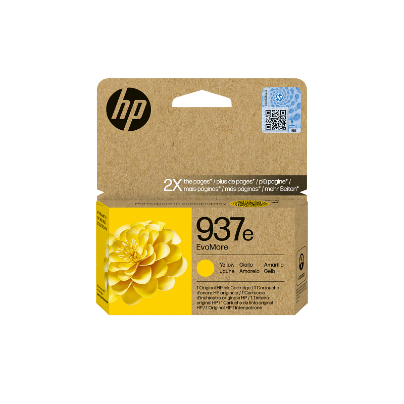 Tinteiro HP EvoMore 937e Original Amarelo (4S6W8NE)