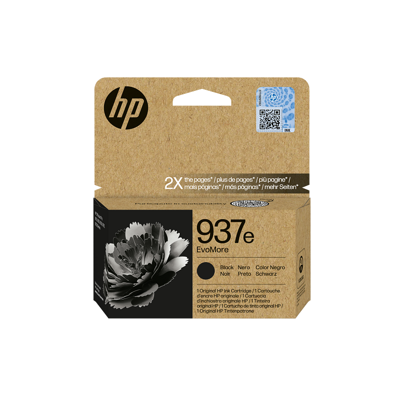 Tinteiro HP EvoMore 937e Original Preto (4S6W9NE)