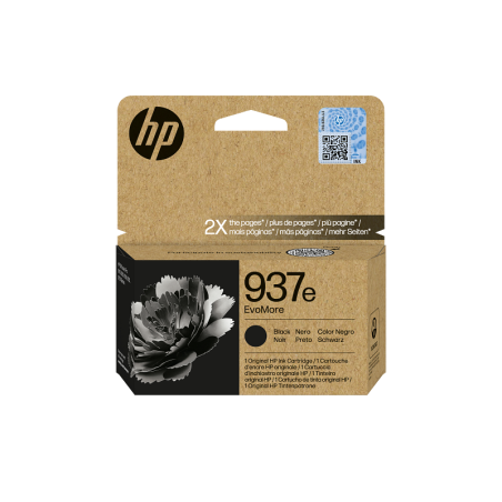 Tinteiro HP EvoMore 937e Original Preto (4S6W9NE)