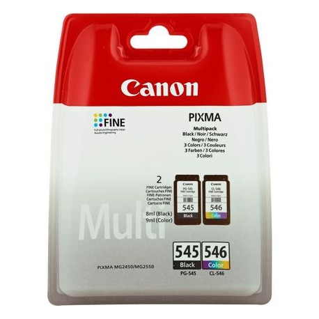 Multipack de tinteiros Canon PG-545/CL-546 BK/C/M/Y